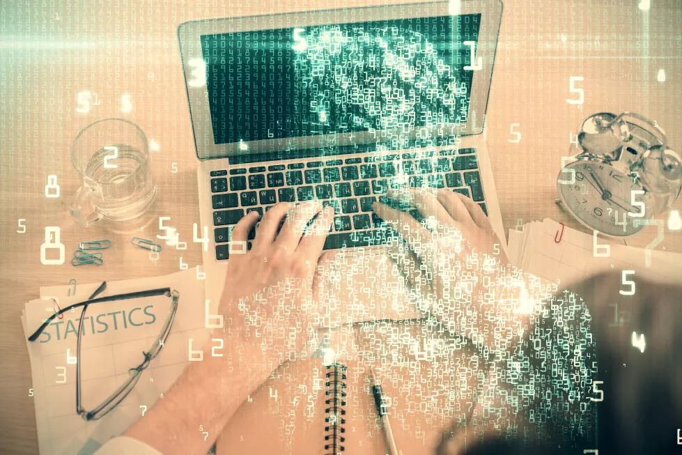 double-exposure-mans-hands-typing-computer-keyboard-data-theme-hologram-drawing-top-view-technology-concept