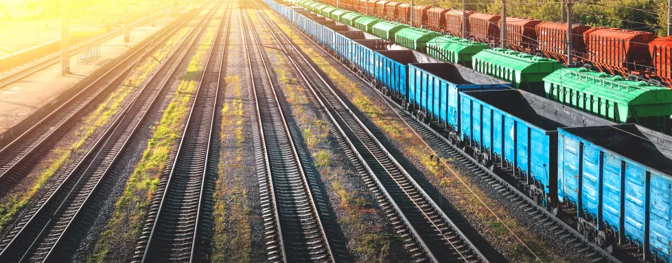 railway-station-freight-trains-from-height-sunset