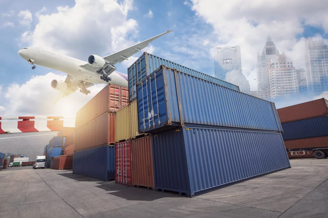 industrial-container-yard-logistics-business-transport-aircraft-import-export