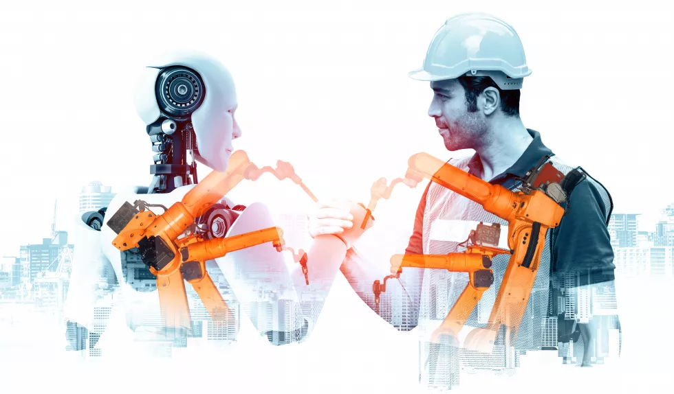 xai-mechanized-industry-robot-human-worker-working-together-future-factory