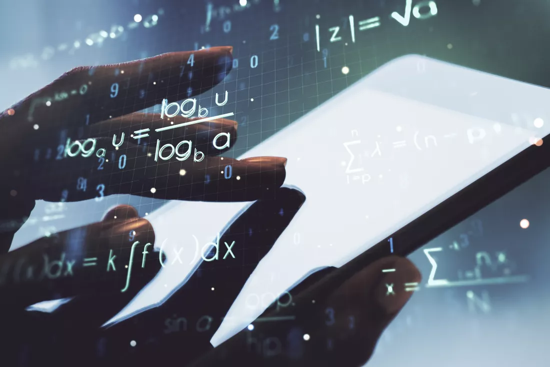 creative-scientific-formula-illustration-with-finger-presses-digital-tablet-background-science-research-concept-multiexposure