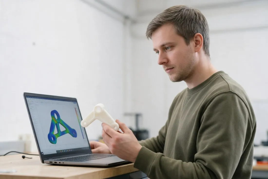 student-porownuje-wydrukowana-czesc-z-symulacja-na-laptopie