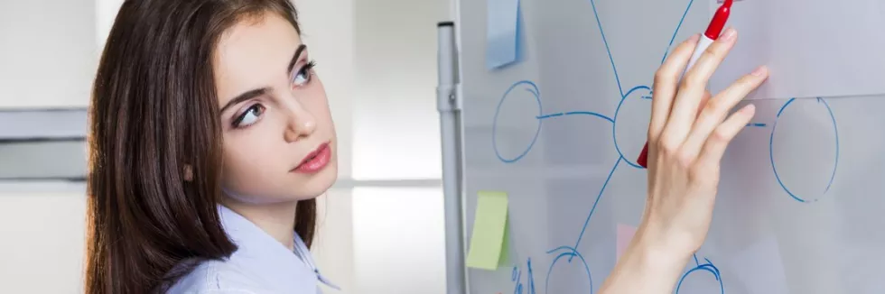 Business-Process-Analysis-test-analityczka-rysuje-schemat-procesu-na-tablicy