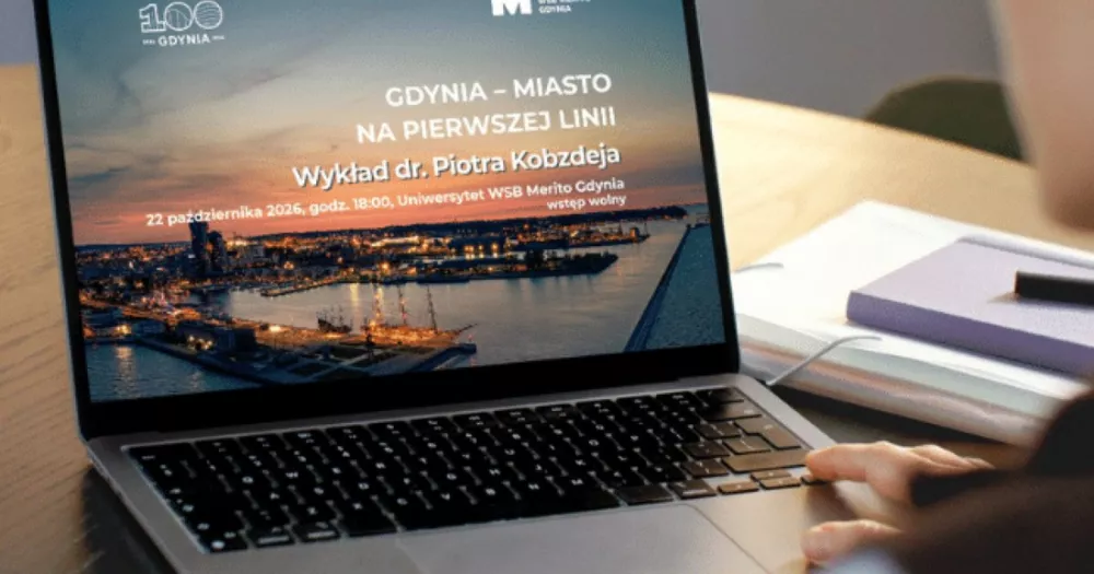 Grafika wykladu Gdynia miasto na pierwszej linii w Uniwersytecie WSB Merito Gdynia