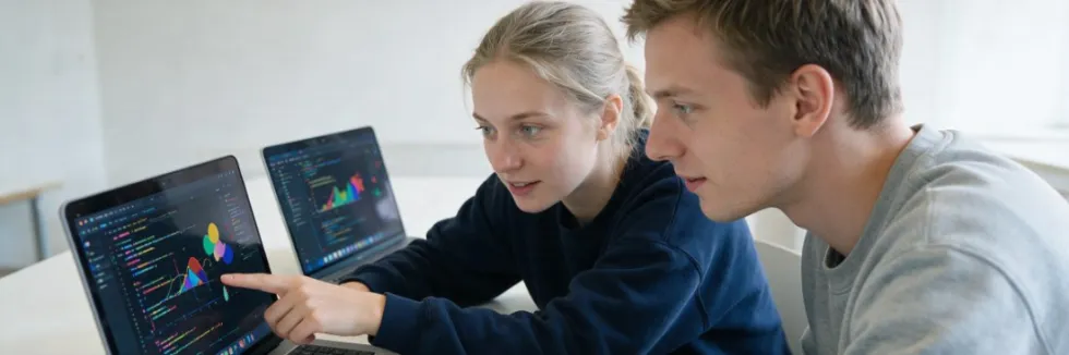 studentka-i-student-pisza-kod-szyfrujacy-na-laptopach