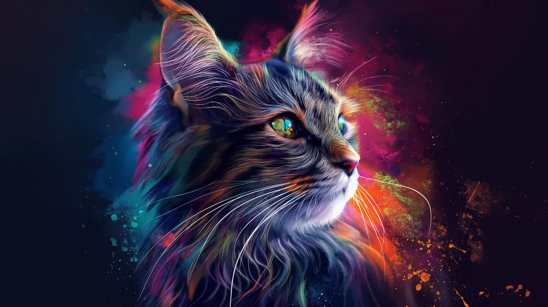 cat-with-colorful-face-is-featured-this-illustration-by-person