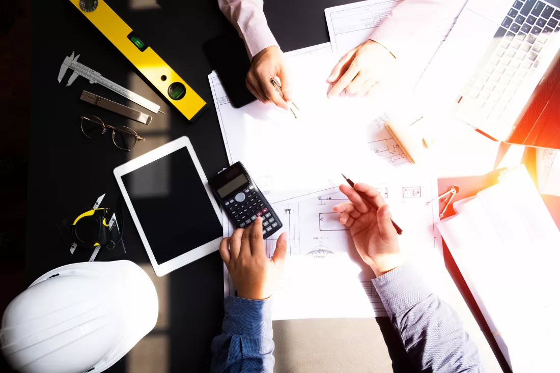 high-angle-view-men-working-table