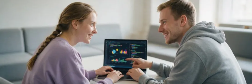 studentka-i-student-programuja-model-ai-na-laptopie
