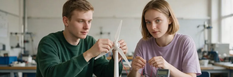 studenci-skladaja-maly-model-turbiny-wiatrowej